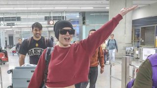 Melody a su llegada a España. (Foto: Gtres)