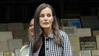 La Reina Letizia en un acto en Madrid. (Foto: Gtres)