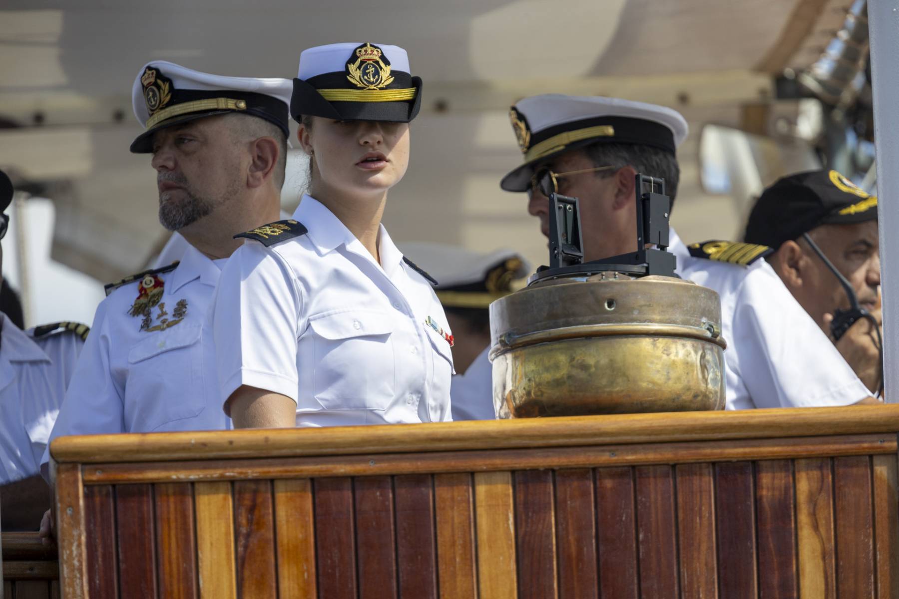 La princesa Leonor a bordo de Elcano. (Foto: Gtres)