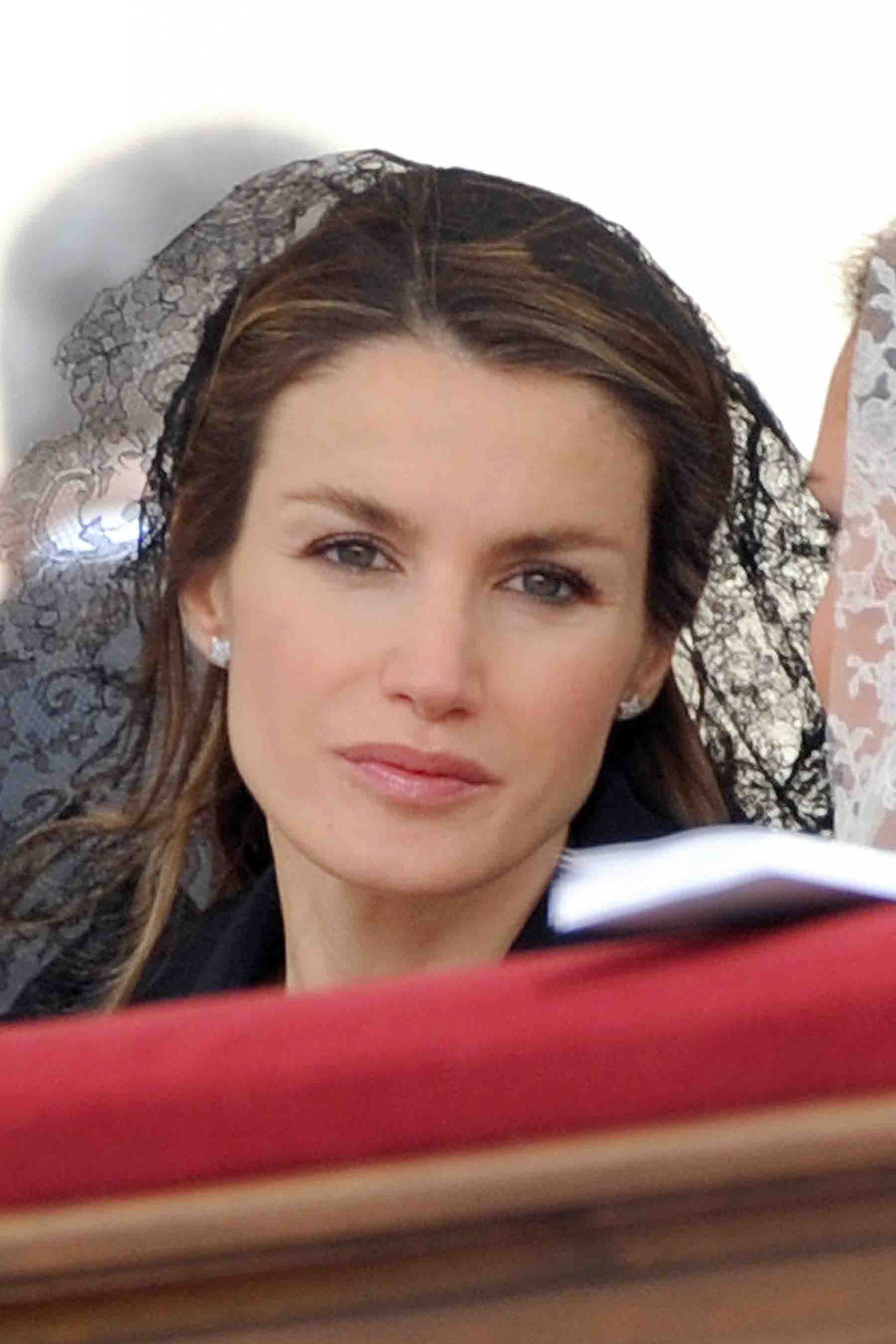 Reina Letizia, mantilla, peineta