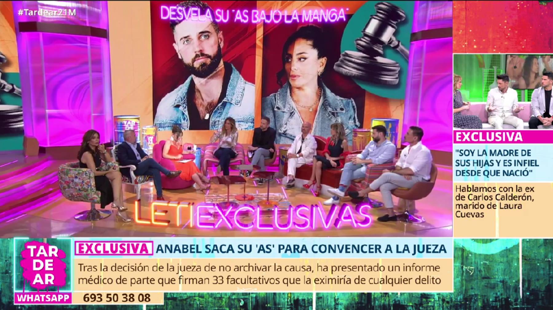 Los colaboradores del programa 'TardeAR'. (Foto: Telecinco)