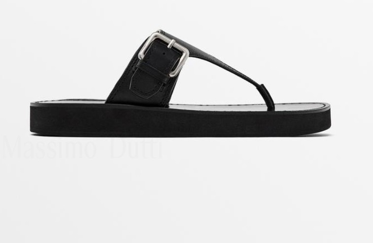 sandalia cómoda de massimo dutti