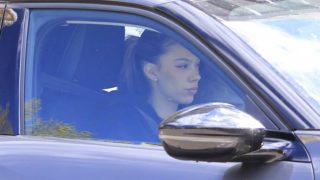 Alejandra Rubio en el interior de un coche. (Foto: Gtres)