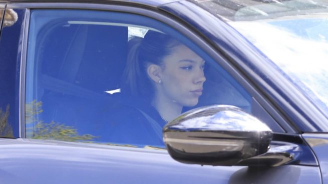 Alejandra Rubio en el interior de un coche. (Foto: Gtres)