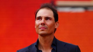 Rafa Nadal en su homenaje en París. (Foto: Gtres)