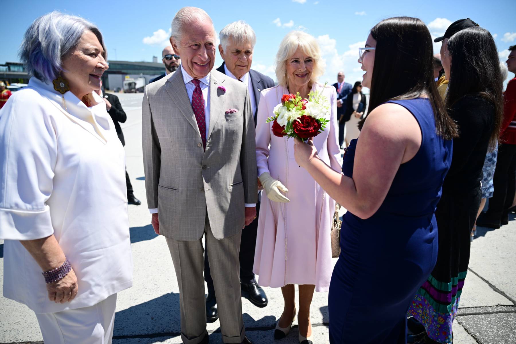 Los Reyes Carlos y Camila en Canadá. (Foto: Gtres)