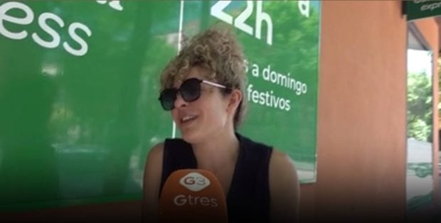 Sheila Casas por las calles de Madrid. (Foto: Gtres)