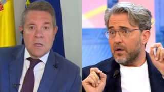 De izquierda a derecha. Emiliano García-Page y Máximo Huerta. (FOTO: TELECINCO)