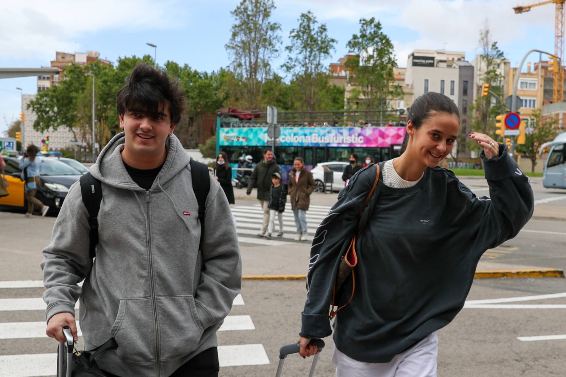 Jorge Bárcenas y Victoria Federica en Barcelona. (Foto: Gtres)