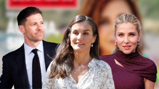 Xabi Alonso, la Reina Letizia y Elsa Pataky. (Foto: Gtres)