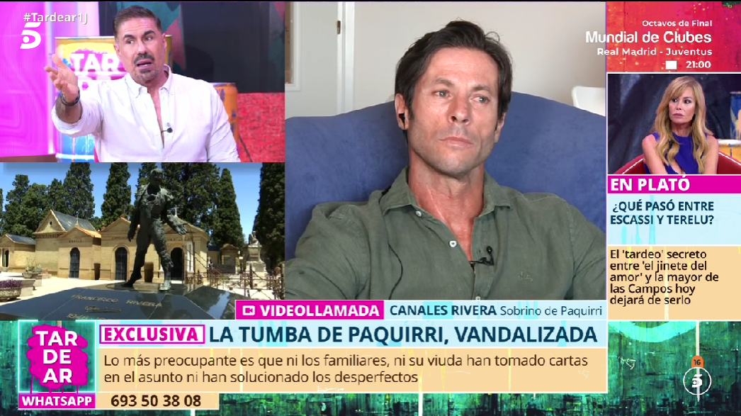 Canales Rivera en 'TardeAR'. (Foto: Telecinco)