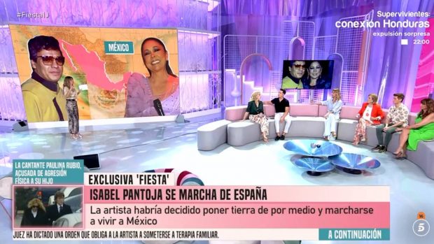 El plató de 'Fiesta'. (Foto: Telecinco)