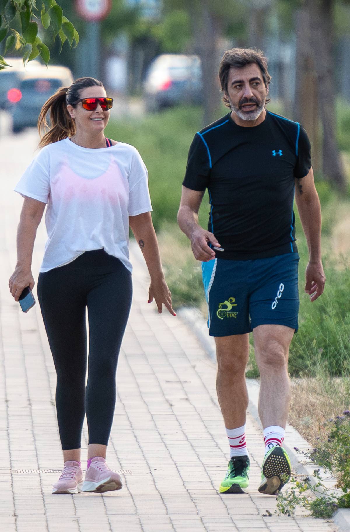 La presentadora Nuria Roca y el periodista Juan del Val en Madrid. (Foto: Gtres)