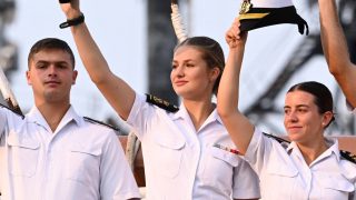 La princesa Leonor llega a Nueva York a bordo del buque escuela Juan Sebastián Elcano. (Foto: Gtres)
