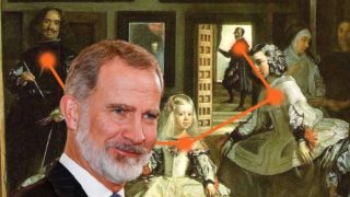 El Rey Felipe VI ante ‘Las Meninas’. (Foto: Gtres/Museo del Prado)