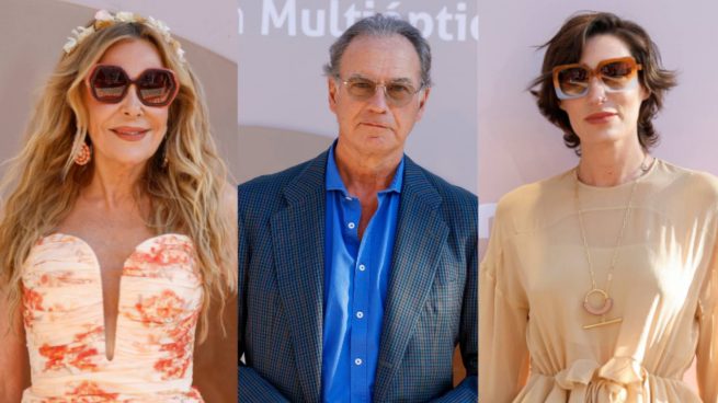 Ana Obregón, Bertín Osborne y Eugenia Osborne en un evento en Madrid. (Foto: Gtres)