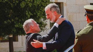El Rey Felipe VI con Abdalá de Jordania. (Foto: Gtres)