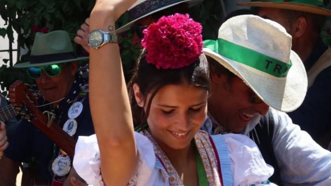 Cayetana y Francisco Rivera en El Rocío. (Foto: RRSS)