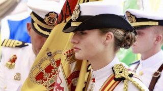 La princesa Leonor en la jura de Bandera en Nueva York. (Foto: Gtres)