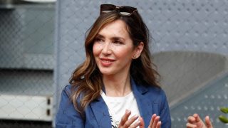 Paloma Lago durante un partido de tenis. (Foto: Gtres)