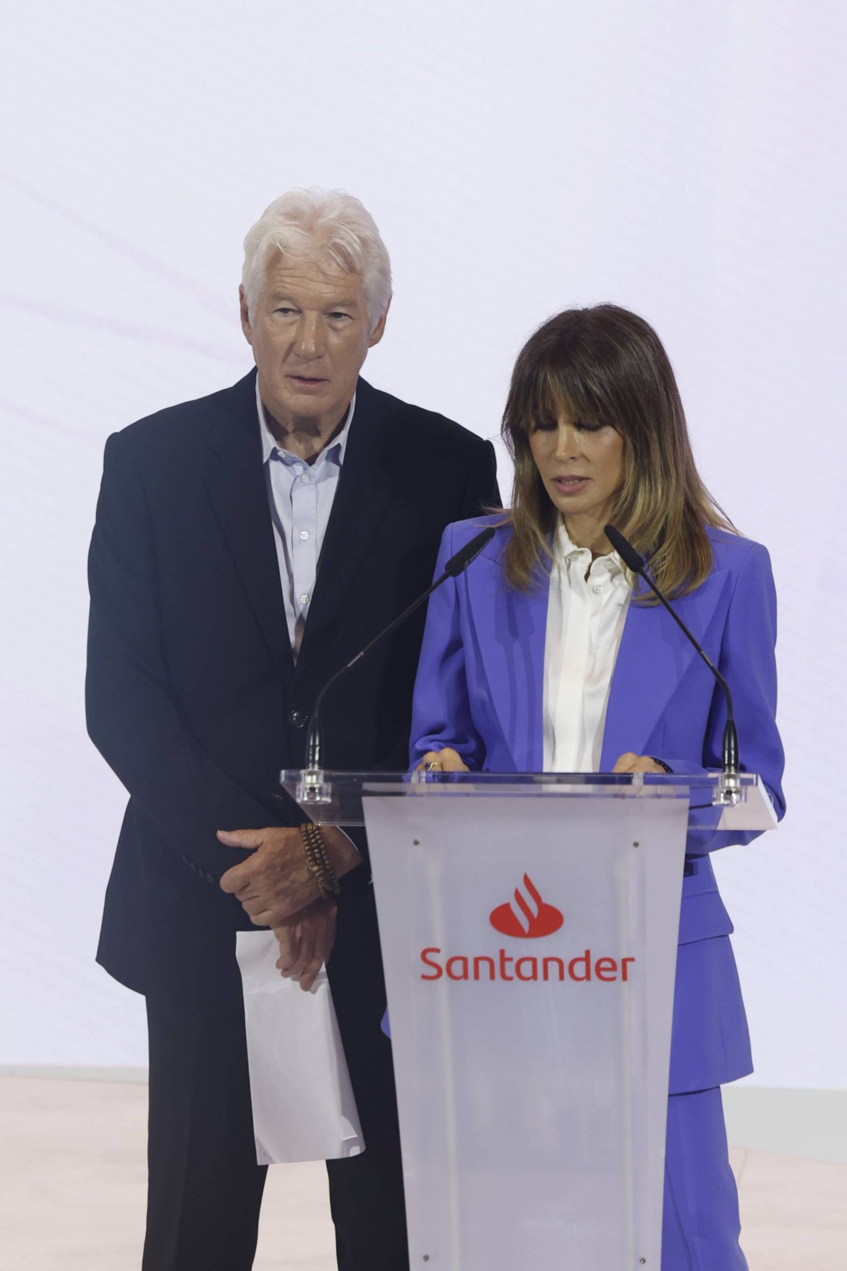 Richard y Alejandra Gere en un evento en Madrid. (Foto: Gtres)