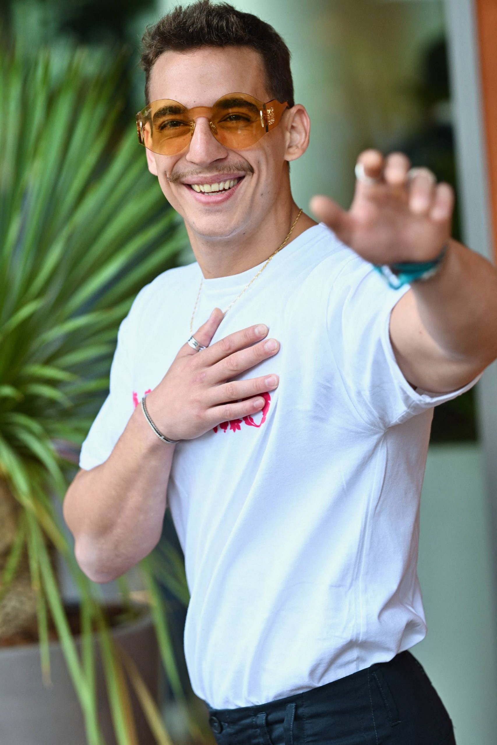 Miguel Herrán en la final de Ronald Garros. (Foto: Gtres)