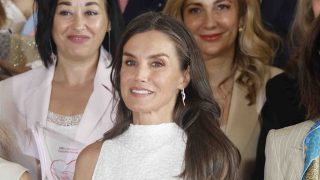 La Reina Letizia en un acto en Madrid. (Foto: Gtres)