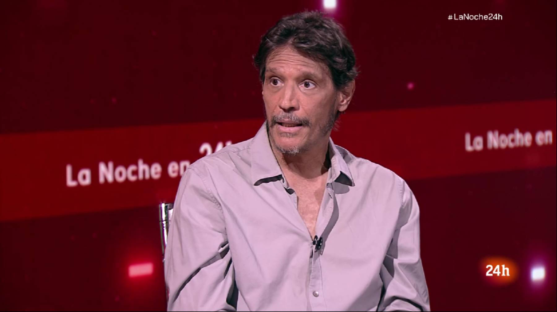 Sergio Peris-Mencheta en 'La noche en 24 horas'. (Foto: RTVE)