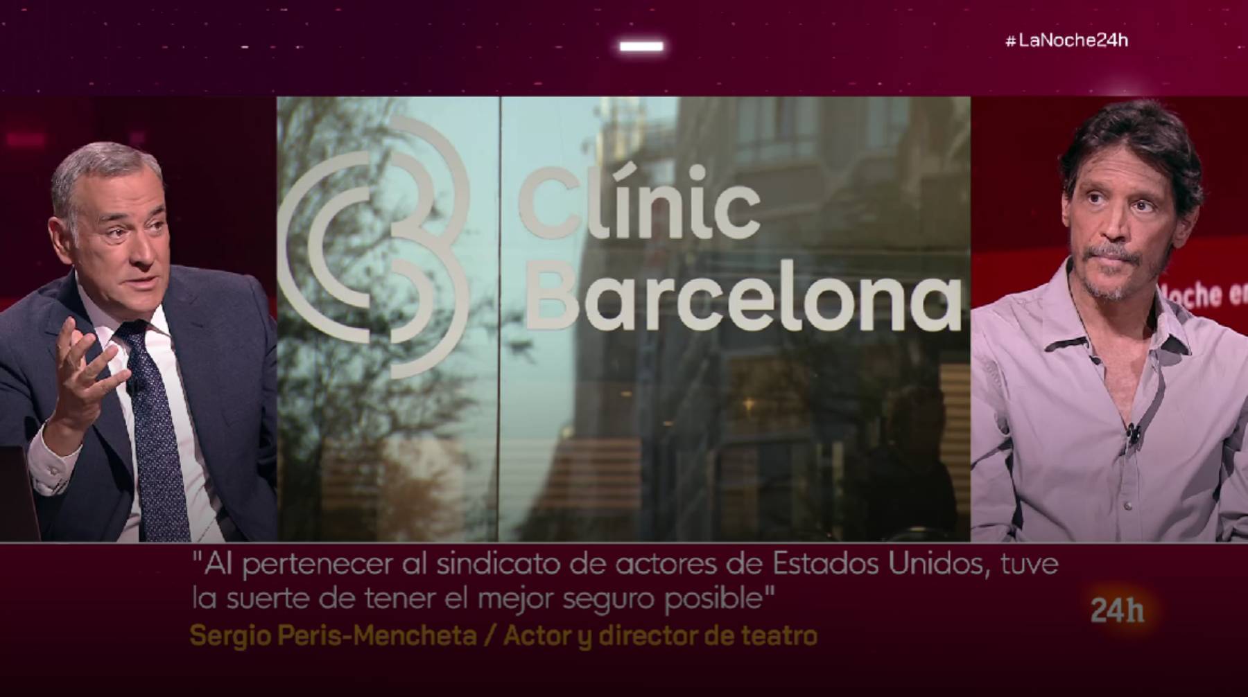 Sergio Peris-Mencheta en 'La noche en 24 horas'. (Foto: RTVE)