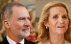 El Rey Felipe y la infanta Elena. (Foto: Gtres)