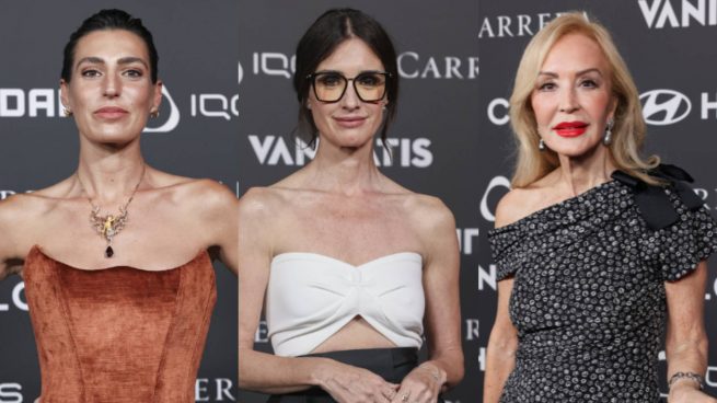 Eugenia Osborne, Paz Vega y Carmen Lomana en unos premios. (Foto: Gtres)