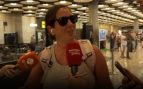 Anabel Pantoja en el aeropuerto de Madrid. (Foto: Gtres)