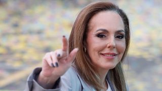 Rocío Carrasco en el desfile de ‘La Familia de la Tele’. (FOTO: GTRES)