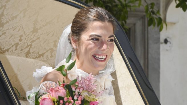 Leticia Fernández de Villavicencio en su boda. (Foto: Gtres)