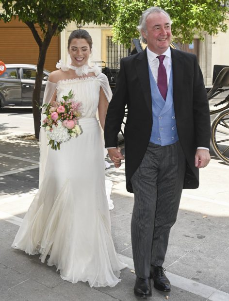 Leticia Fernández de Villavicencio en su boda. (Foto: Gtres)