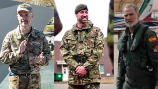 Varios royals con uniforme militar. (Fotos: Gtres)