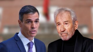 Fotomontaje con imágenes de Pedro Sánchez y José Sacristán. (FOTO: GTRES)