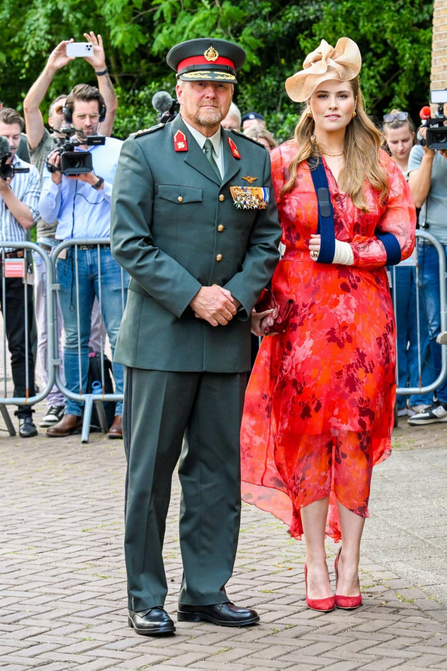 El rey Guillermo y la princesa Amalia de Holanda en un acto. (Foto: Gtres)