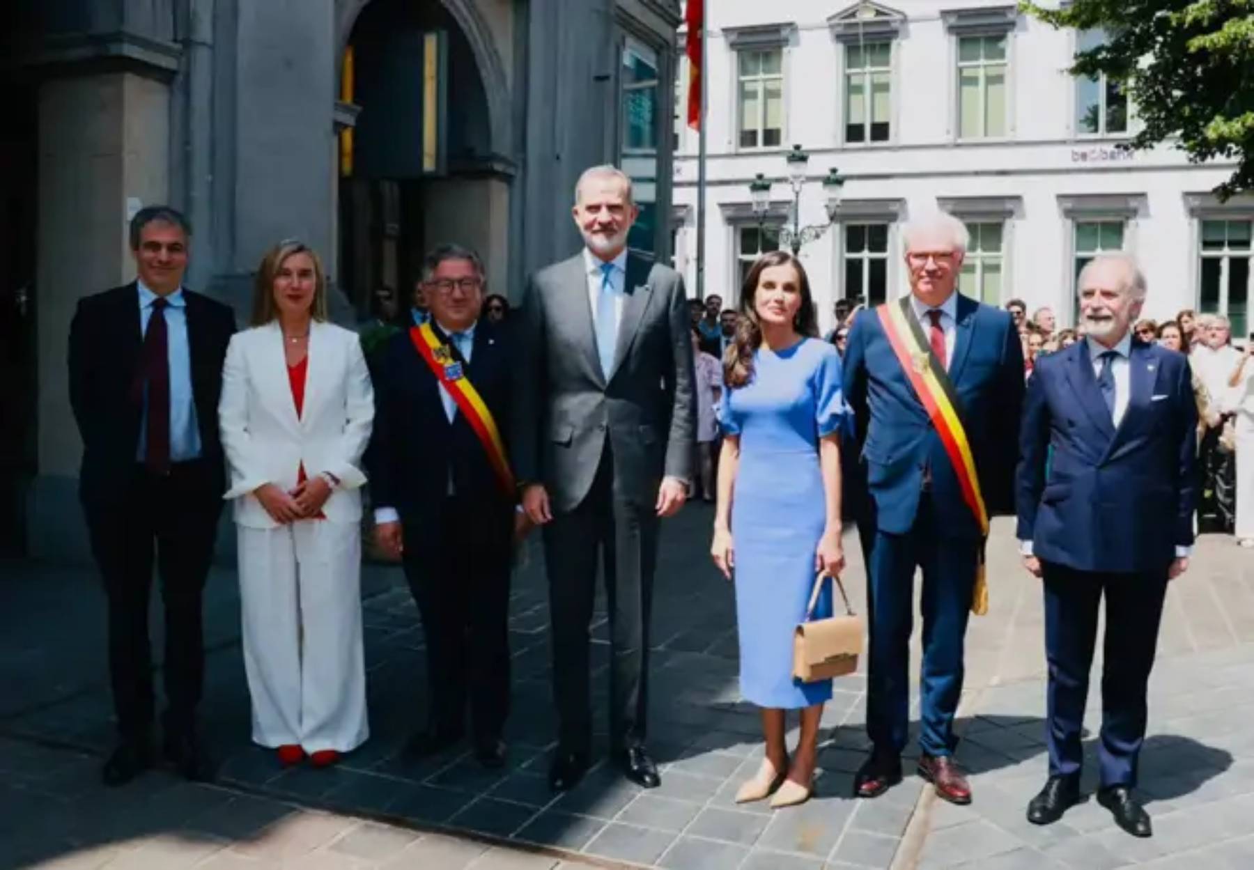 Los Reyes Felipe y Letizia en un acto en Brujas. (Foto: Casa de S.M. el Rey)