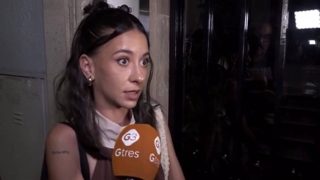 Ivet Playà atendiendo a la prensa. (Foto: Gtres)
