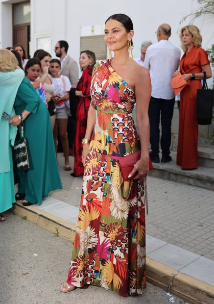 María José Suárez en la boda de Claudia Ula. (Foto: Gtres)