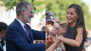 El Rey Felipe VI y la Reina Letizia en Badia del Vallès. (Foto: Gtres)