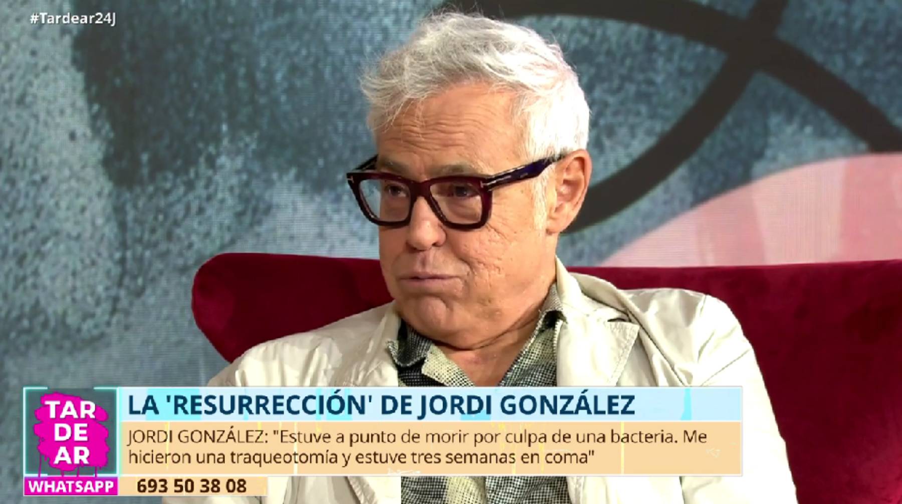 Jordi González en 'TardeAR'. (Foto: Gtres)