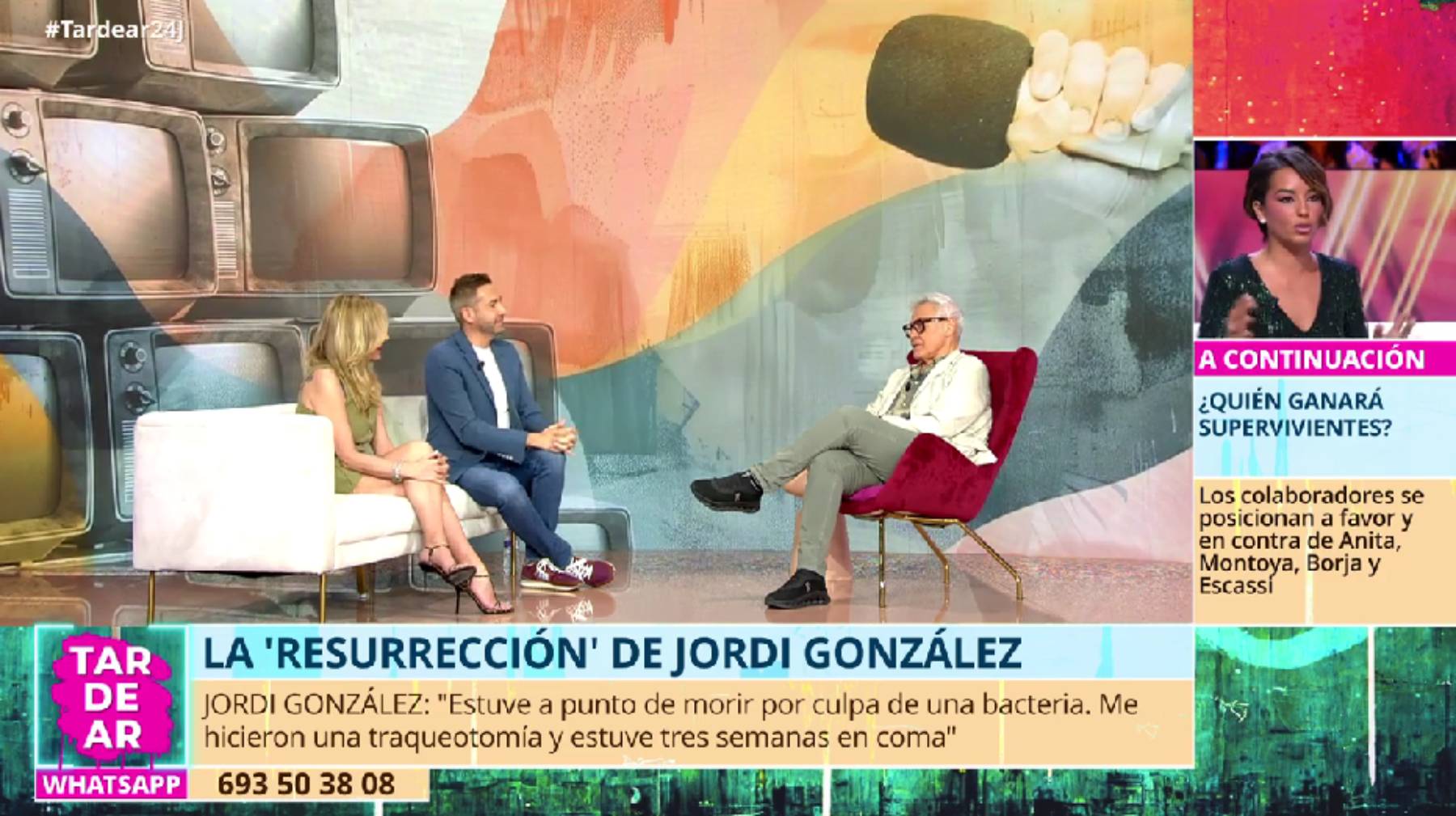 Jordi González en 'TardeAR'. (Foto: Gtres)