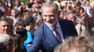 El Rey Felipe en Badia del Vallès. (Foto: Gtres)