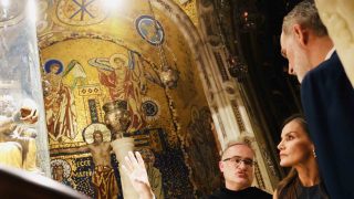 Los Reyes en Montserrat. (Foto: Gtres)
