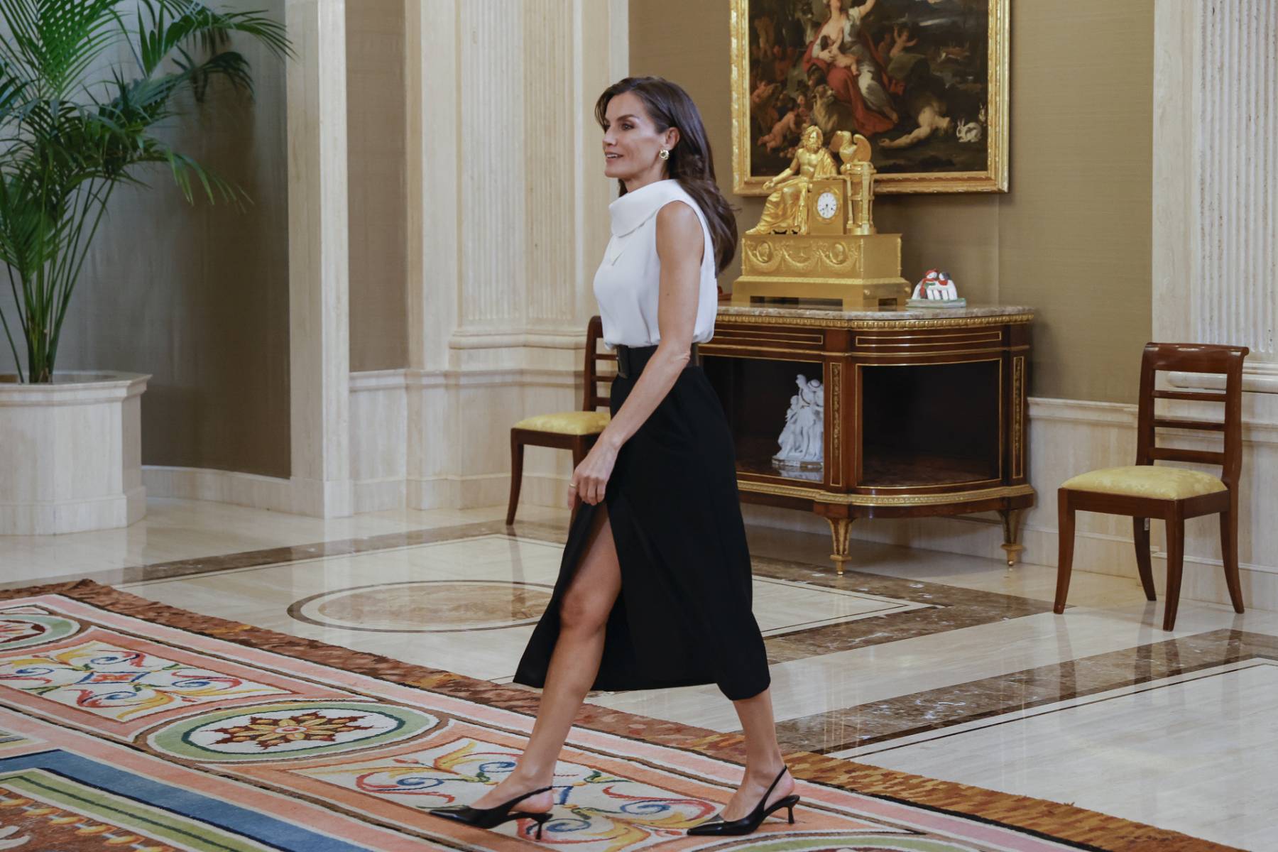 La Reina Letizia en un acto oficial. (Foto: Gtres)