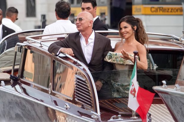 Lauren Sánchez, Jeff Bezos, boda venecia, vestido lauren