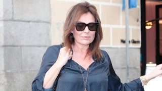 Nuria González en el funeral de Francisco de Borbón y Escasany en Madrid. (Foto: Gtres)