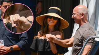 Lauren Sánchez y Jeff Bezos en Venecia. (Foto: Gtres)